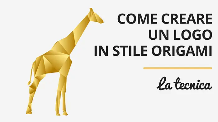 Come creare un logo in stile origami