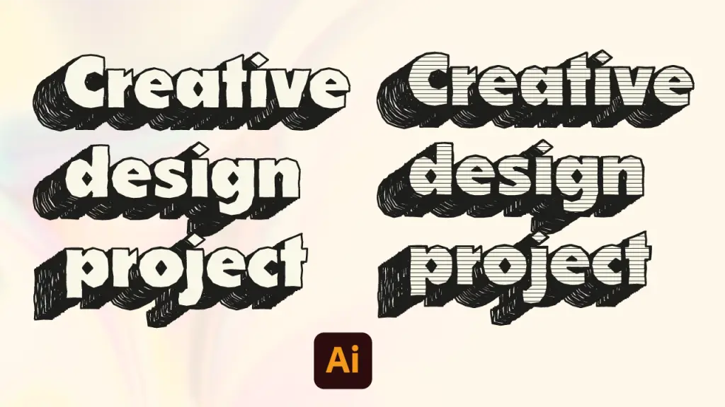Come creare un Testo Sketch 3D su Illustrator (Tutorial)