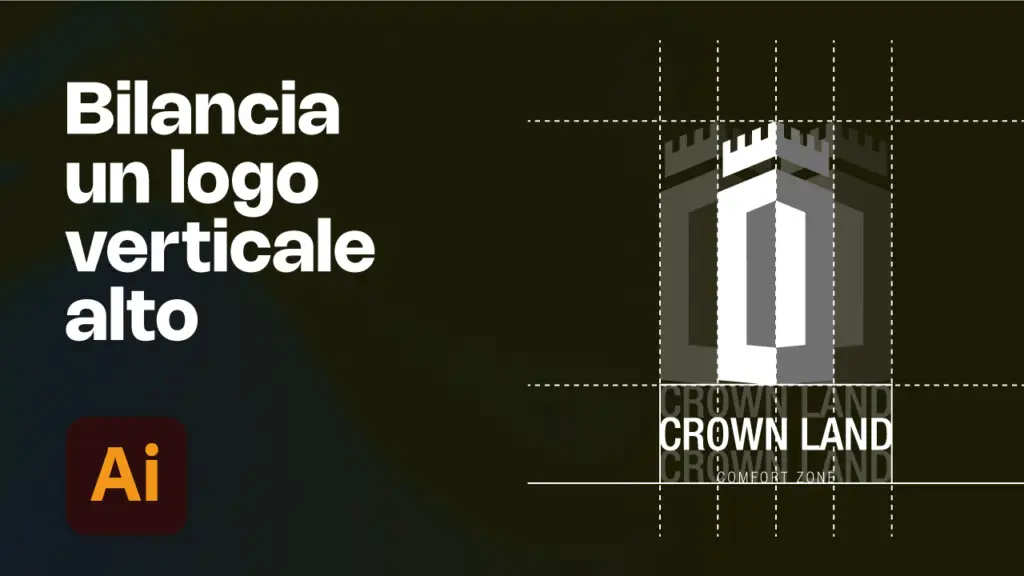 Bilanciare un logo verticale alto: il trucco segreto