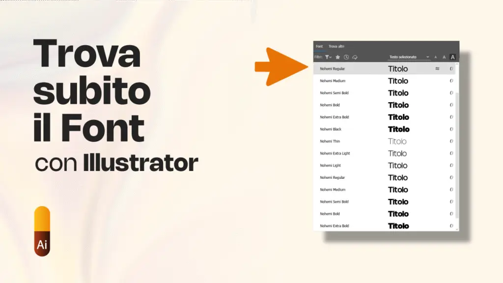 Illustrator: Trucco Font nel Menu – Trovali Senza Scrollare!