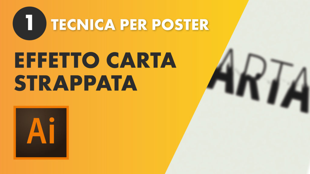 Come creare un effetto carta strappata e testo con Illustrator