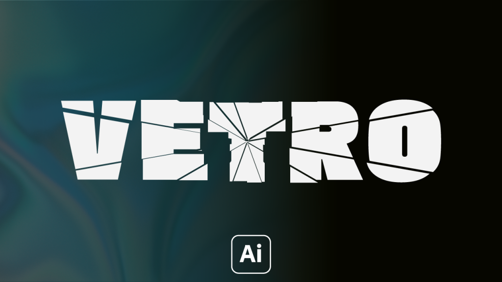 Effetto Vetro Rotto con Illustrator: Trasforma il Tuo Testo!