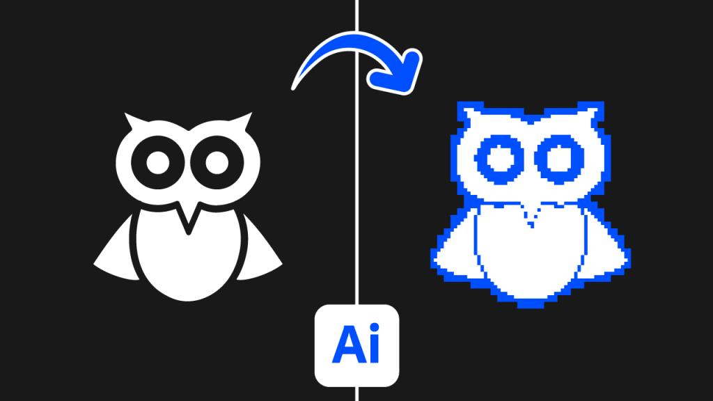 Trasforma il Logo in Stile Pixel Art FACILE con Illustrator!