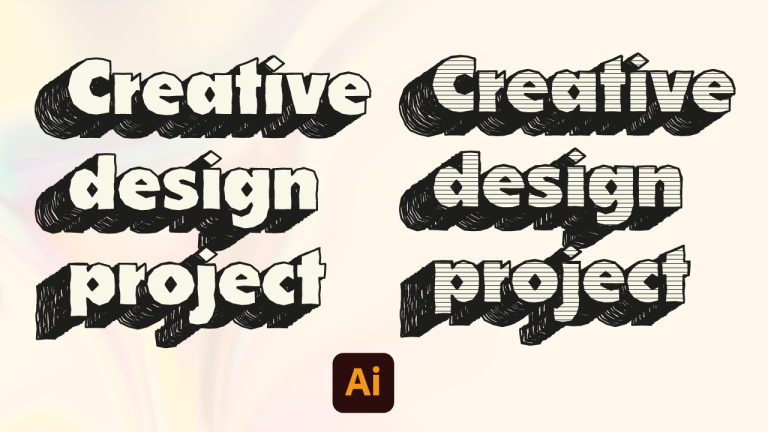 Come creare un Testo Sketch 3D su Illustrator (Tutorial)